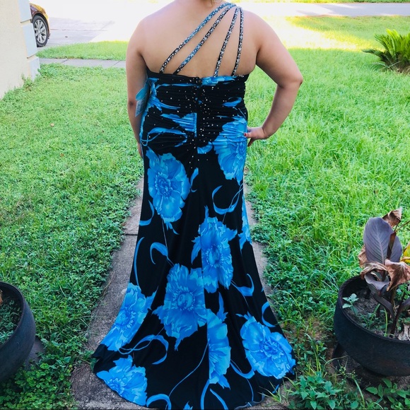 Mori Lee Dresses & Skirts - PAPRAZZI by Mori Lee blue and black prom gown
